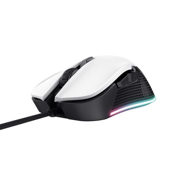 TRUST herní myš GXT 922W YBAR Eco Gaming Mouse,  optická,  USB,  bílá2
