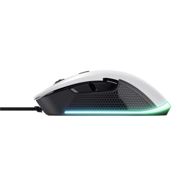 TRUST herní myš GXT 922W YBAR Eco Gaming Mouse,  optická,  USB,  bílá3