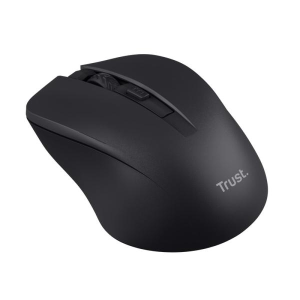 TRUST myš Mydo tichá bezdrátová myš,  optická,  USB,  černá1