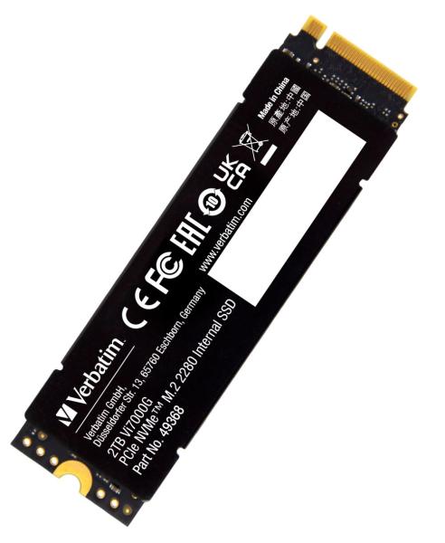 VERBATIM SSD Vi7000G Internal PCIe NVMe M.2 SSD 4TB ,  W 6700/  R 7400MB/ s3