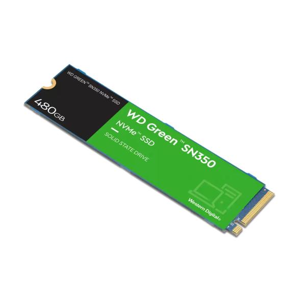 WD GREEN NVMe SSD 480GB PCIe SN350,  Geb3 8GB/ s,  (R:2400/ W:1650 MB/ s)2