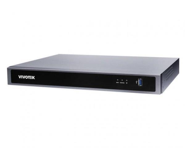 Vivotek NVR ND9326P,  8 PoE (max.120W) kanálů,  propustnost IN/ OUT max. 192Mbps/ 224Mbps,  2x HDD,  H.265,  RAID 0, 1