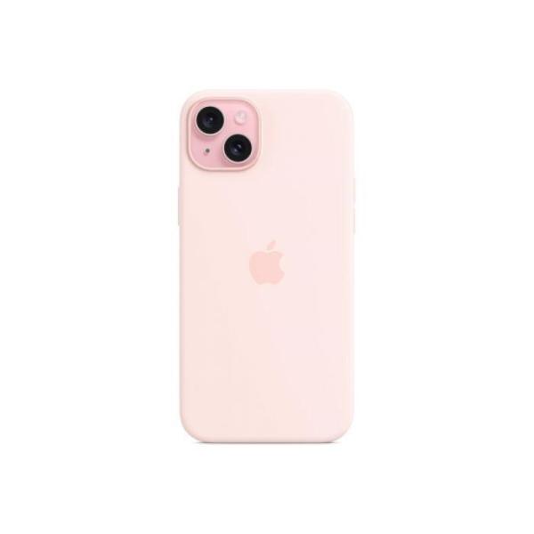 iPhone 15+ Silicone Case with MS - Light Pink