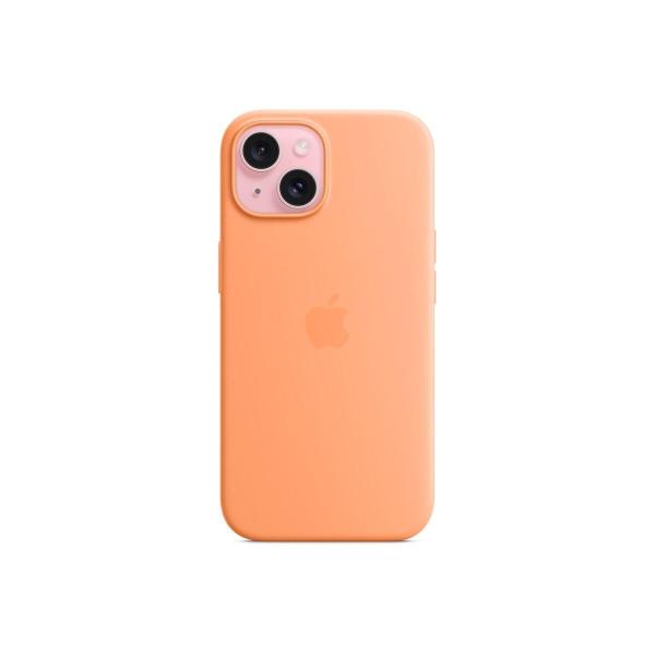 iPhone 15 Silicone Case with MagSafe - Orange Sorbet