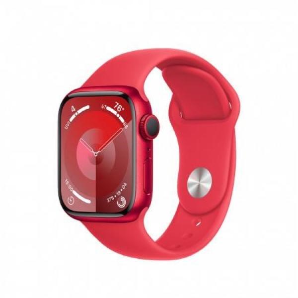 APPLE Watch Series 9 GPS 41mm RED Aluminium Case with RED Sport Band - M/ L