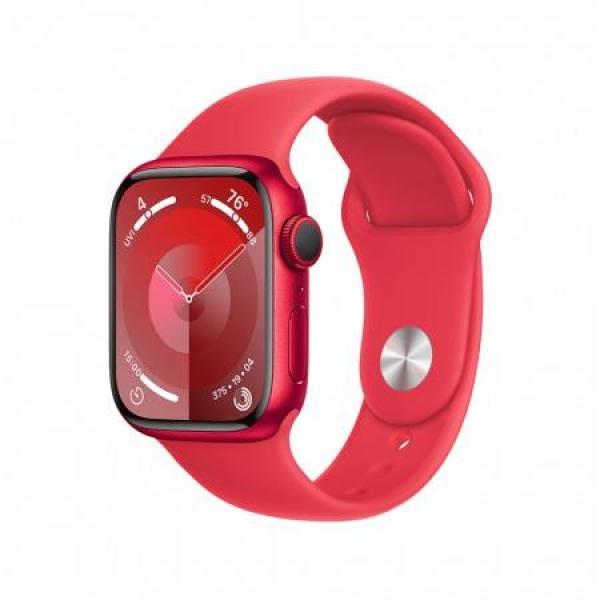 Apple Watch Series 9 GPS 45mm (PRODUCT)RED Aluminium Case with (PRODUCT)RED Sport Band - M/L