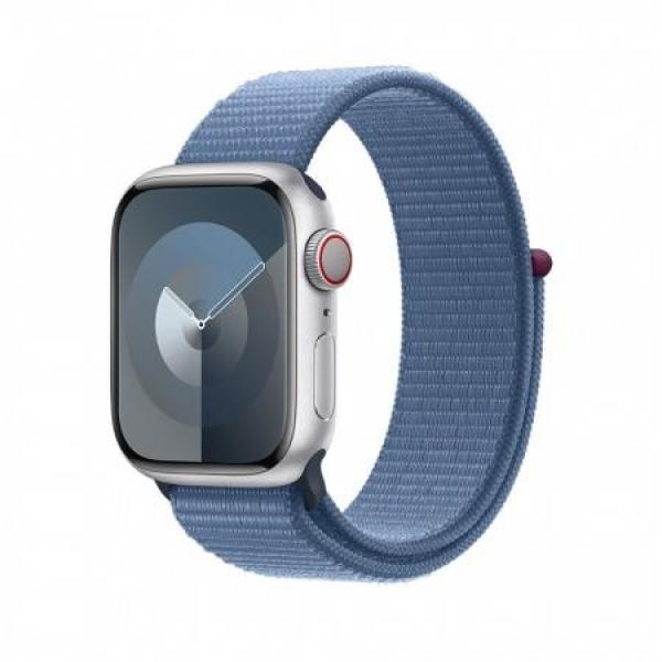 Watch S9 Cell, 45mm Silver/ Winter Blue Sp.Loop / SK