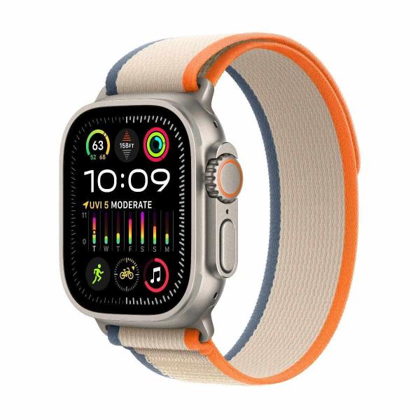 Apple Watch Ultra 2/ 49mm/ Titan/ Šport Band/ Orange-Beige Trail/ -M/ L