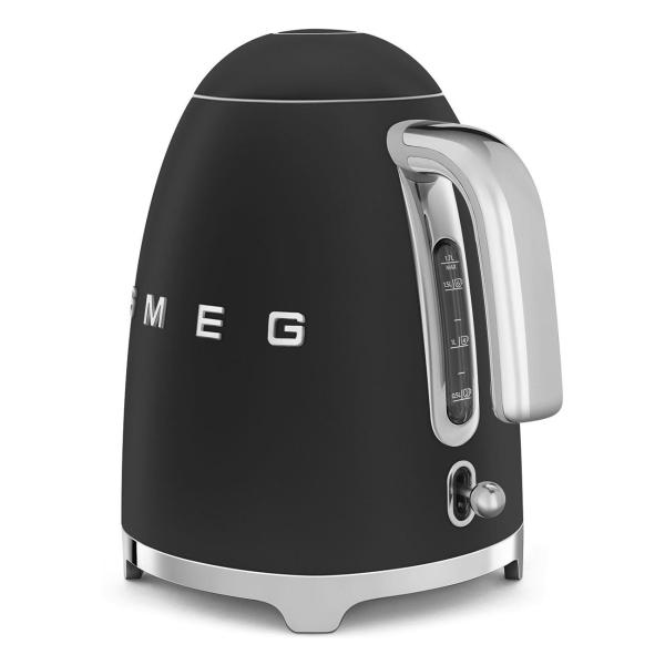 Smeg KLF03BLMEU, rychlovarná konvice, 1, 7 l, (7 šálků), 2400 W, styl 50. let, matná černá4