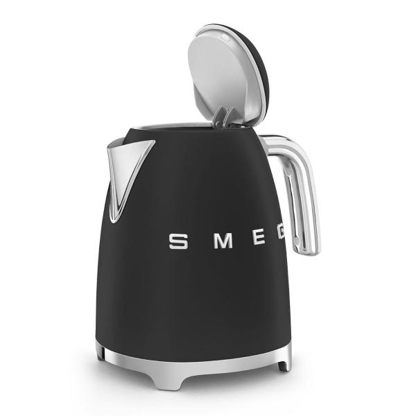 Smeg KLF03BLMEU, rychlovarná konvice, 1, 7 l, (7 šálků), 2400 W, styl 50. let, matná černá6