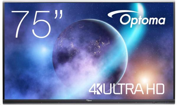 Optoma 5752RK+ IFPD 75" - interaktivní dotykový,  4K UHD,  multidotyk 40prstu,  Android 11,   8GB RAM /  64GB ROM