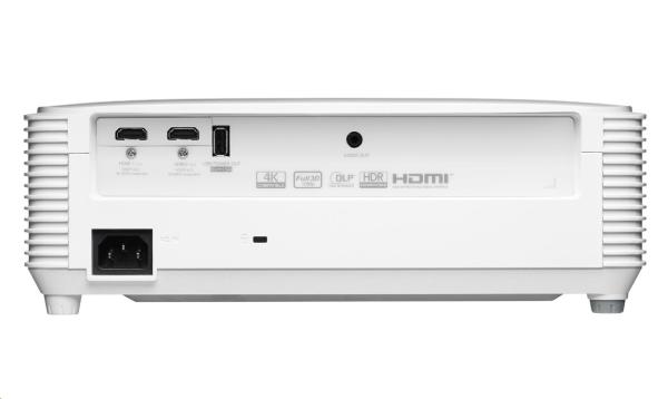 Optoma projektor HD30LV (DLP, FULL 3D, FULL HD, 4500 ANSI, 2xHDMI, USB-A power, repro 1x3W)4