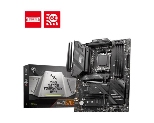 BAZAR - MSI MB Sc AM5 MAG X670E TOMAHAWK WIFI,  AMD X670,  4xDDR5,  1xDP,  1xHDMI,  1xDP-C,  WI-FI - Poškozený obal (Komplet)