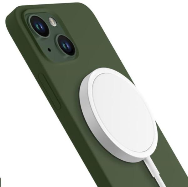 3mk ochranný kryt Hardy Silicone MagCase pro Apple iPhone 15 Plus,  Alphine Green3