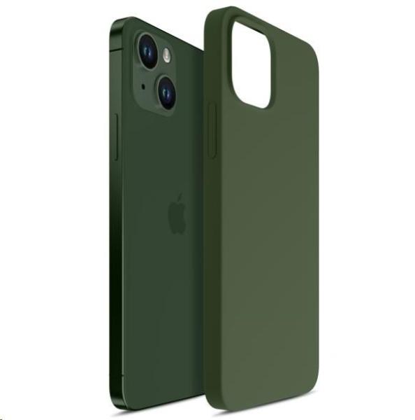 3mk ochranný kryt Hardy Silicone MagCase pro Apple iPhone 15,  Alphine Green