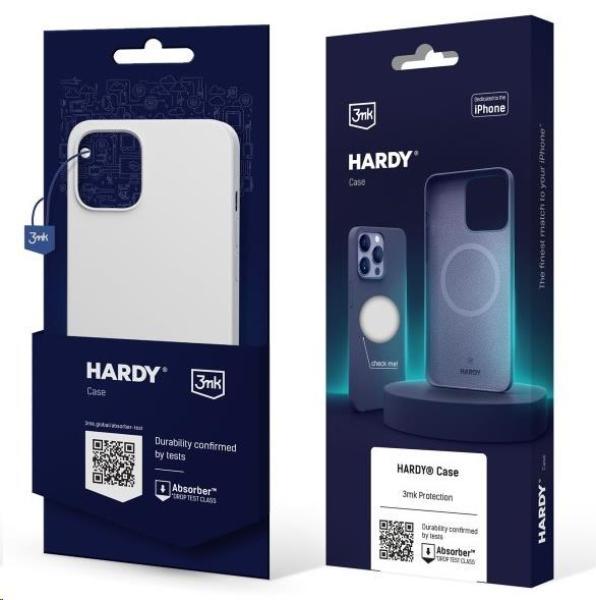 3mk ochranný kryt Hardy Silicone MagCase pro Apple iPhone 15,  Silver-White8