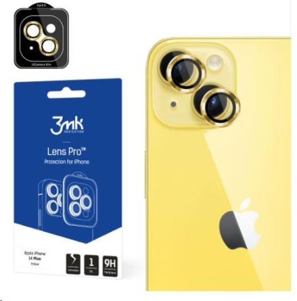 3mk ochrana kamery Lens Protection Pro pro Apple iPhone 15 Plus,  Yellow