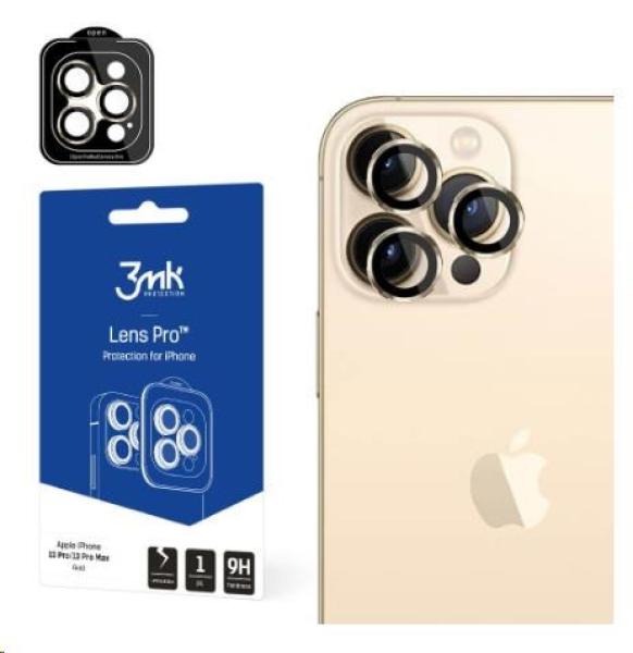 3mk ochrana kamery Lens Protection Pro pro Apple iPhone 15 Pro Max,  Dark Gold