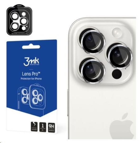 3mk ochrana kamery Lens Protection Pro pro Apple iPhone 15 Pro,  Silver