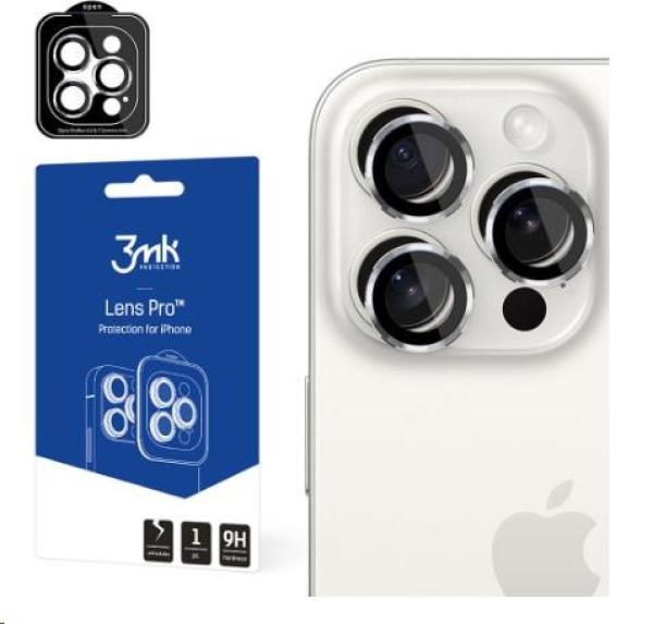 3mk ochrana kamery Lens Protection Pro pro Apple iPhone 15,  Silver