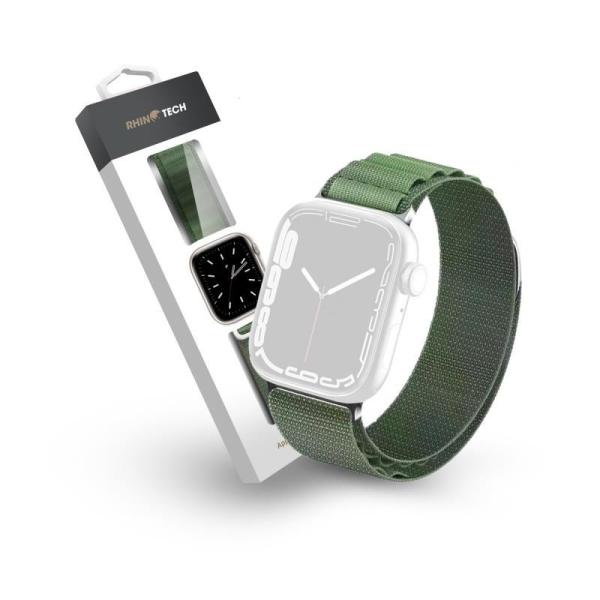 RhinoTech řemínek Ultra Alpine Loop pro Apple Watch 42/ 44/ 45/ 49mm zelená