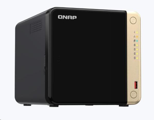 QNAP TS-464-8G (4C/ CeleronN5095/ 2, 9GHz/ 8GBRAM/ 4xSATA/ 2xM.2/ 2x2, 5GbE/ 2xUSB2.0/ 2xUSB3.2/ 1xPCIe/ 1xHDMI)4