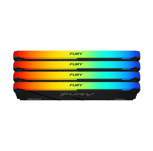 KINGSTON DIMM DDR4 32GB (Kit of 4) 2666MT/ s CL16 FURY Beast RGB