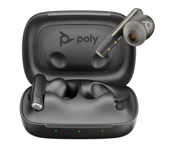 Poly Voyager Free 60 bluetooth headset,  BT700 USB-A adaptér,  nabíjecí pouzdro,  černá1