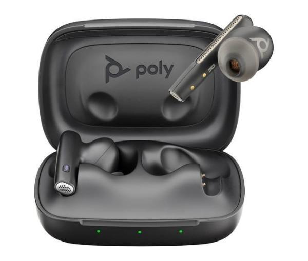 Poly Voyager Free 60 MS Teams bluetooth headset,  BT700 USB-A adaptér,  nabíjecí pouzdro,  černá