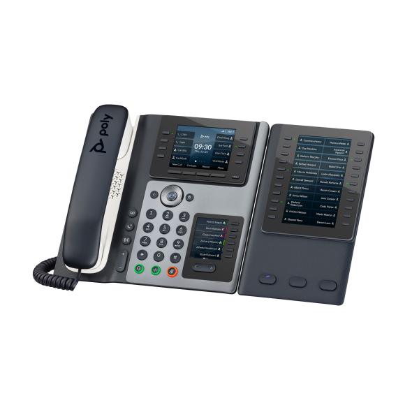 Poly Edge E400 IP Phone and PoE-enabled2