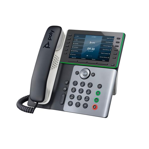 Poly Edge E500 IP Phone and PoE-enabled2