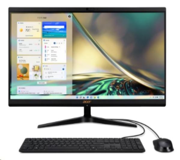 ACER PC AiO Aspire C24-1800, i3-1305U, 23,8" FHD,8GB, 512GB M.2 SSD,Intel UHD,W11H,Black2