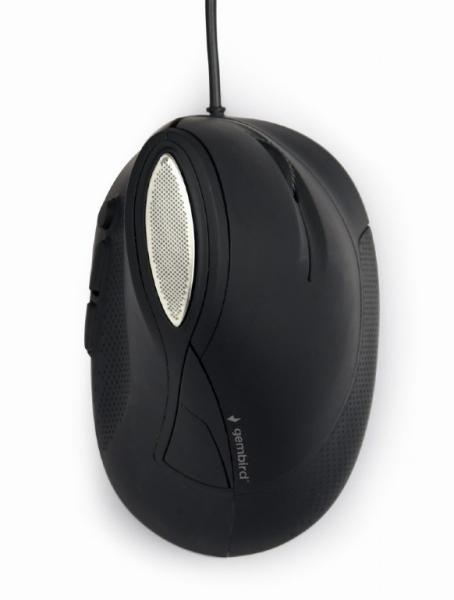 GEMBIRD myš MUS-ERGO-03,  Vertikální - Ergonomická,  drátová USB,  podsvícená,  šedá2