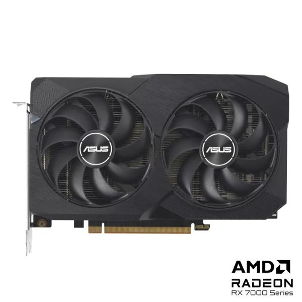 ASUS VGA AMD Radeon RX 7600 DUAL V2 OC 8G, 8G GDDR6, 3xDP, 1xHDMI3