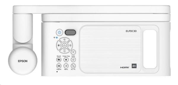 EPSON Vizualizér - ELPDC30 - USB,  HDMI,  WiFi,  Optika 10,  Digitální 23,  13 Mpx,  světla LED5