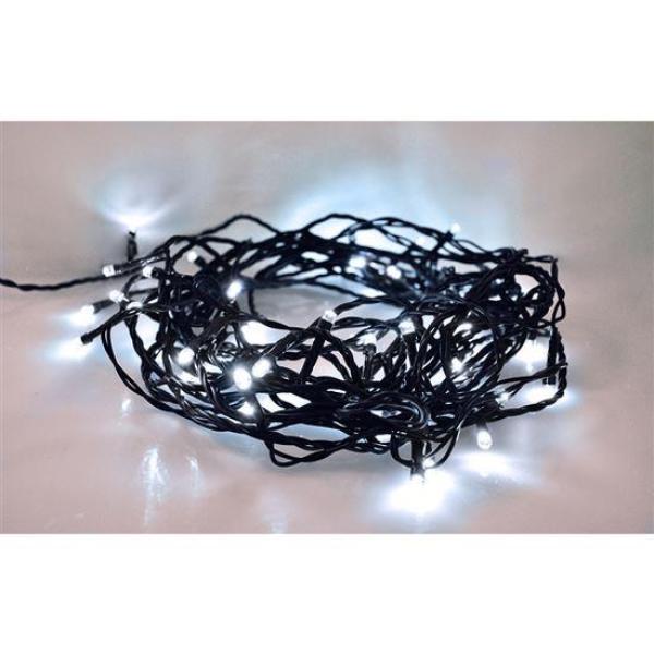 Solight LED venkovní vánoční řetěz,  200 LED,  10m,  přívod 5m,  8 funkcí,  IP44,  studená bílá1