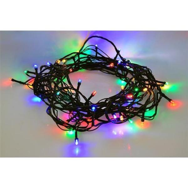 Solight LED venkovní vánoční řetěz,  200 LED,  20m,  přívod 5m,  8 funkcí,  časovač,  IP44,  vícebarevný2