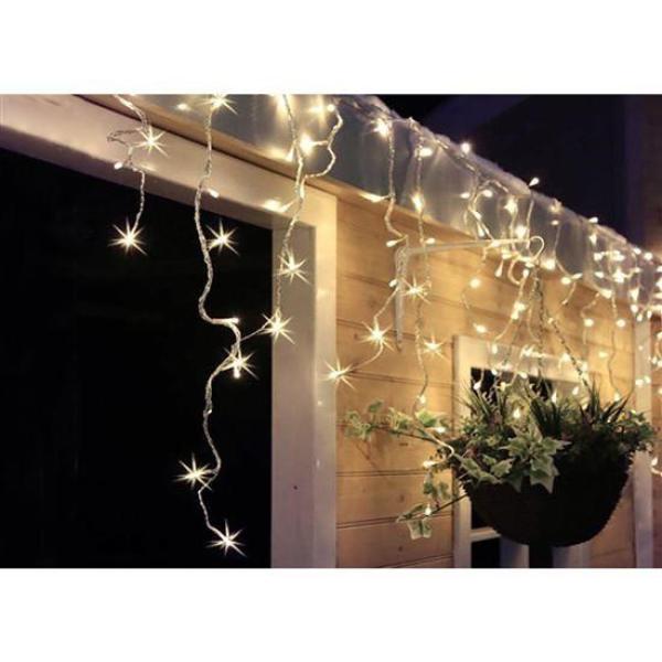 Solight LED vánoční závěs, 360 LED,  9m x 0, 7m,  přívod 6m,  venkovní,  teplé bílé světlo