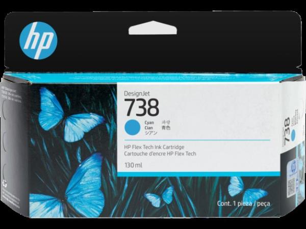 HP 738M 300-ml Cyan DesignJet Ink Cartridge