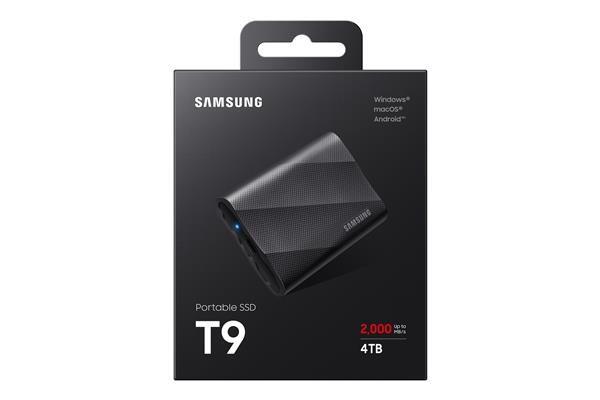 Samsung Externí SSD disk T9 - 4 TB  - černý4