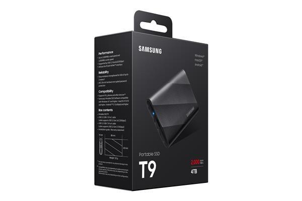 Samsung Externí SSD disk T9 - 4 TB  - černý6