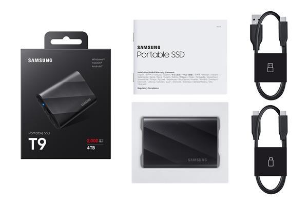 Samsung Externí SSD disk T9 - 4 TB  - černý8