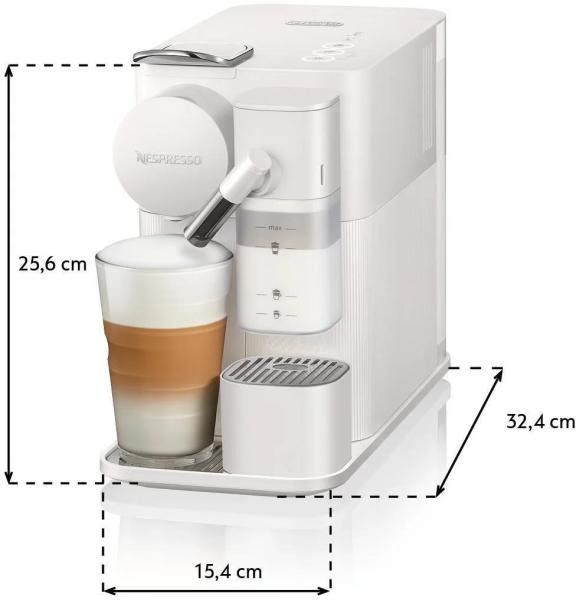 DeLonghi EN510.W Nespresso Lattissima One kávovar na kapsle, 1450 W, 19 bar, bílý5
