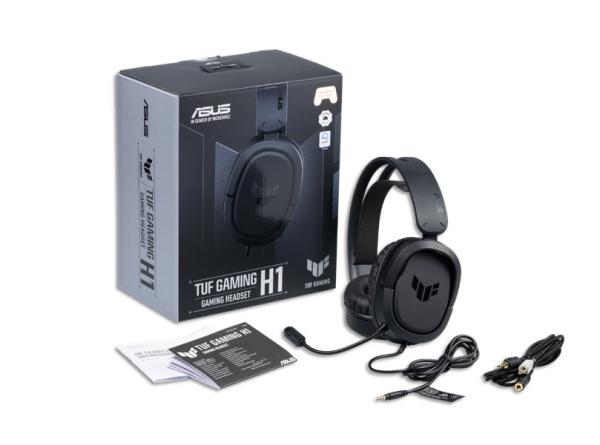 ASUS sluchátka TUF Gaming H1,  Gaming Headset,  černá7