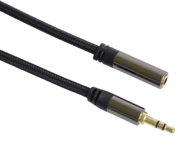PREMIUMCORD kabel,  stíněný,  Jack 3.5mm - Jack 3.5mm M/ F 1, 5m