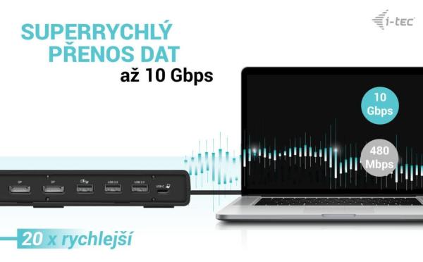i-tec USB-C Triple Display Docking Station Gen 2,  PD 100W5
