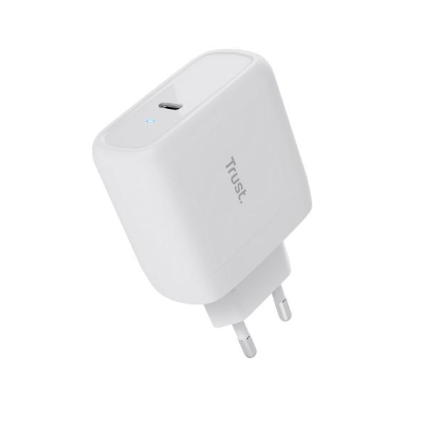 TRUST nabíječka 65W Maxo,  USB-C,  Nabíječka do zdi,  2m USB-C kabel,  bílá1