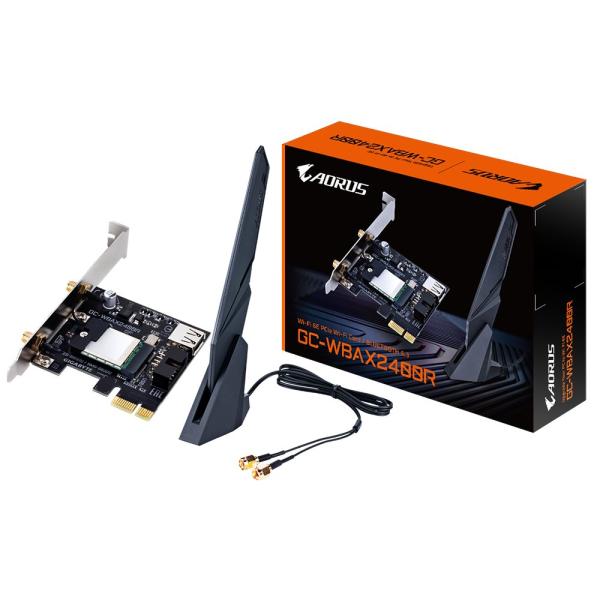 GIGABYTE WI-FI karta GC-WBAX2400R,  PCIe x1,  WiFi 6E,  BT v5.3