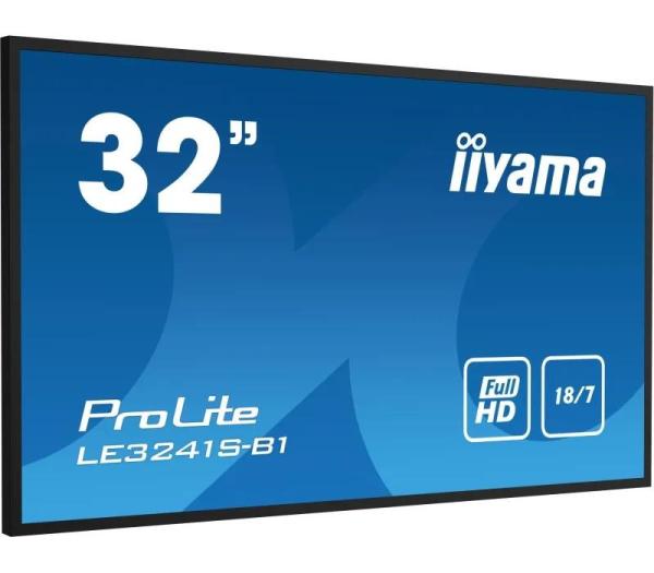 Iiyama monitor ProLite LE3241S-B1, 81 cm (32&quot;&quot;), Full HD,IPS,USB,RJ45, RS232, black