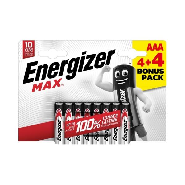 Energizer LR03/ 8 Max AAA 4+4 zdarma